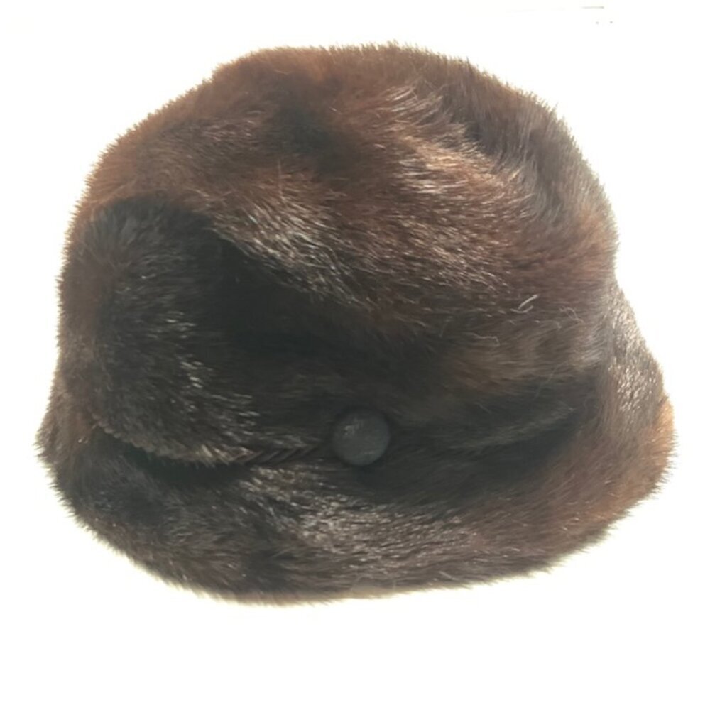 Vintage Beatrice Hat – Kates Canada Brown Mink Fur Winter Hat | Luxury Vintage - Picture 2 of 7